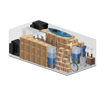 large storage units size guide image thumbnail for Dublin Security Storage, 6005 Scarlett Court, Dublin, CA, 94568