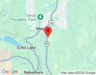Map image of South Lake Tahoe Mini Storage at Meyers, 1071 Shakori Dr, South Lake Tahoe, CA, 96150 location