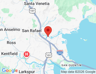 Map image of Stow-A-Way Self Storage, 616 Canal St, San Rafael, CA, 94901 location