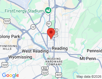Map image of Reading Self Storage, 527 N 3rd St, Reading, PA, 19601 location