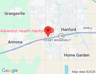 Map image of Budget Mini Storage, 1550 Glendale Ave, Hanford, CA, 93230 location