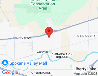 Map image of Barker Storage, 4303 North Barker Road, Spokane Valley, WA, 99027 location