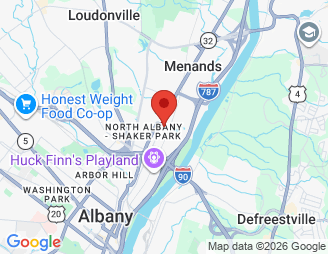 Map image of Albany Menands Self Storage, 1 Broadway, Albany, NY, 12204 location