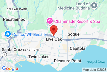 Map image of Pacific Coast Self Storage, 2632 17th Ave., Santa Cruz, CA, 95065 location