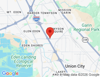 Map image of StoragePRO Self Storage of Hayward, 1820 Pacheco Way, Hayward, CA, 94544 location
